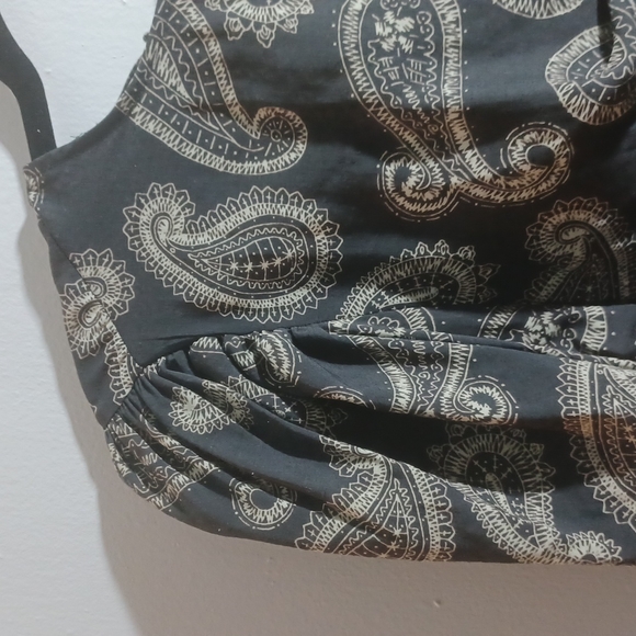 ZARA printed paisley long sleeves top size Medium  NEW - Picture 14 of 15